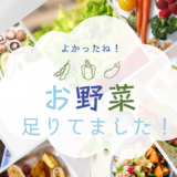 よかったね！お野菜、足りてました！：ベジチェックで分かること